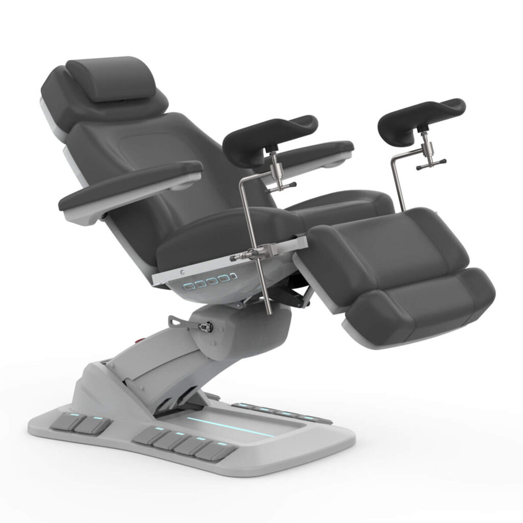 Silverfox 2246EBN-S Medical Examination Room Table with Stirrups